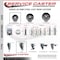 Service Caster 3 Inch Semi Steel 38 Inch Threaded Stem Caster Set 2 Brakes SCC SCC-TS20S314-SSS-381615-2-PLB-2 - alternate 4